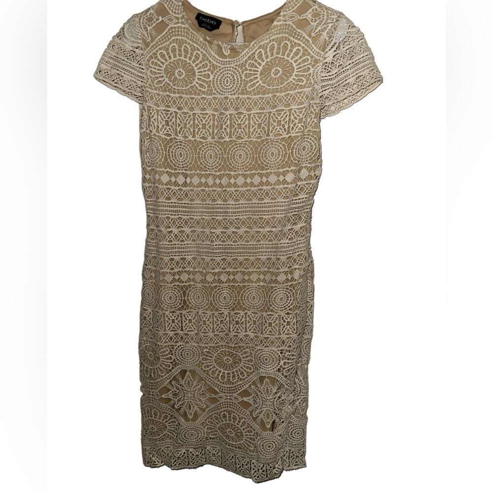 Bebe crochet lace dress